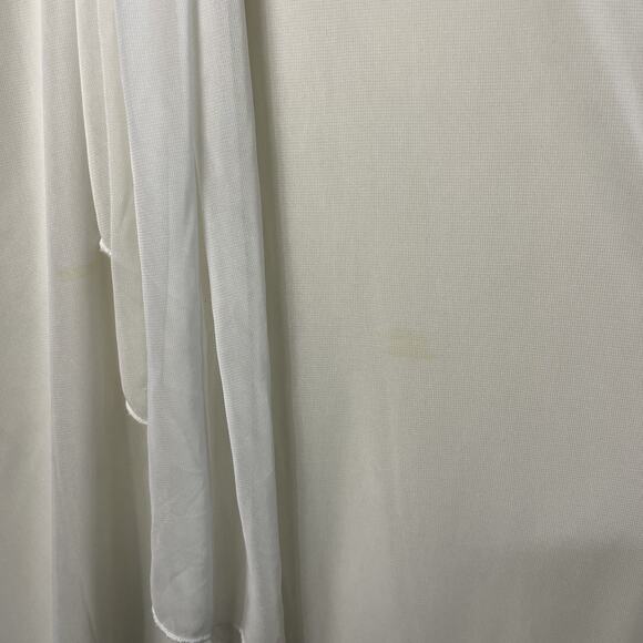 B. Smart Chiffon Gown Women 13/14 Ivory Formal - Picture 4 of 14